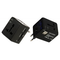 Charger Usb 2 Port + Universal Socket